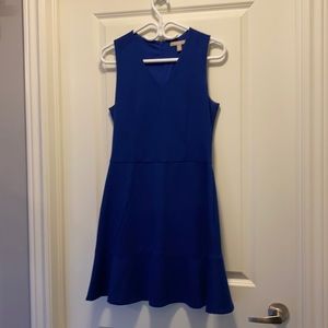 Banana Republic Royal Blue Fit Flare Skater Dress